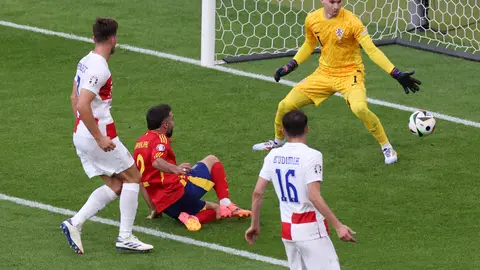 El gol de Carvajal a Croacia en Berlín El gol de Carvajal a Croacia en Berlín