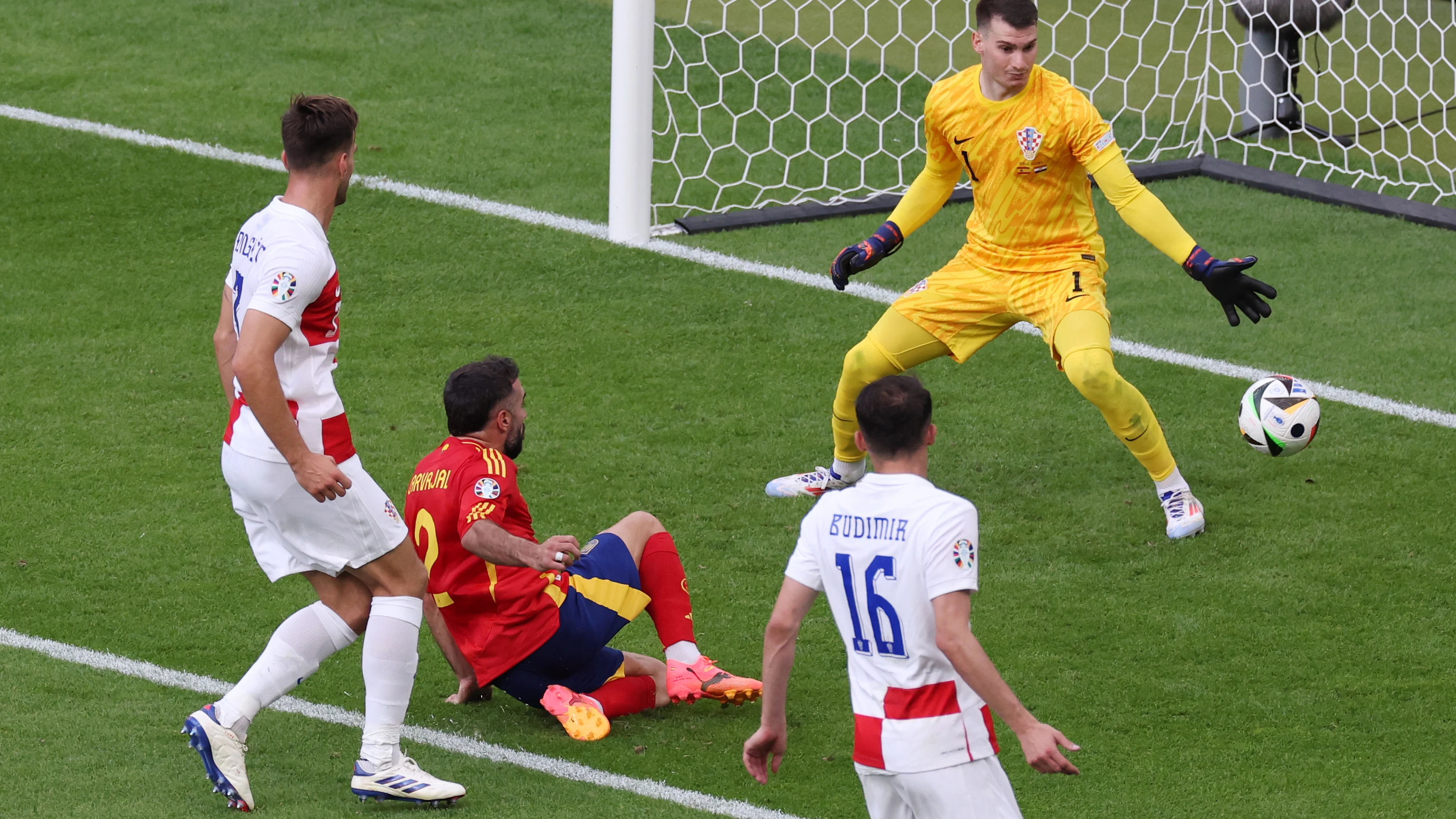 El gol de Carvajal a Croacia en Berl&iacute;n