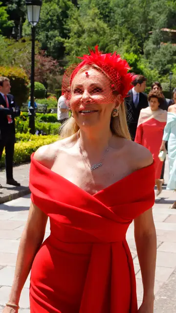 Ana Obregón en la boda de su sobrino, Juan Antonio Ana Obregón en la boda de su sobrino, Juan Antonio