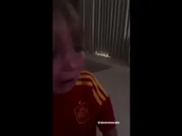 La tierna reacción de los hijos de Morata tras el gol de su padre a Croacia