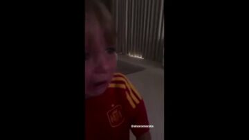 La tierna reacción de los hijos de Morata tras el gol de su padre a Croacia