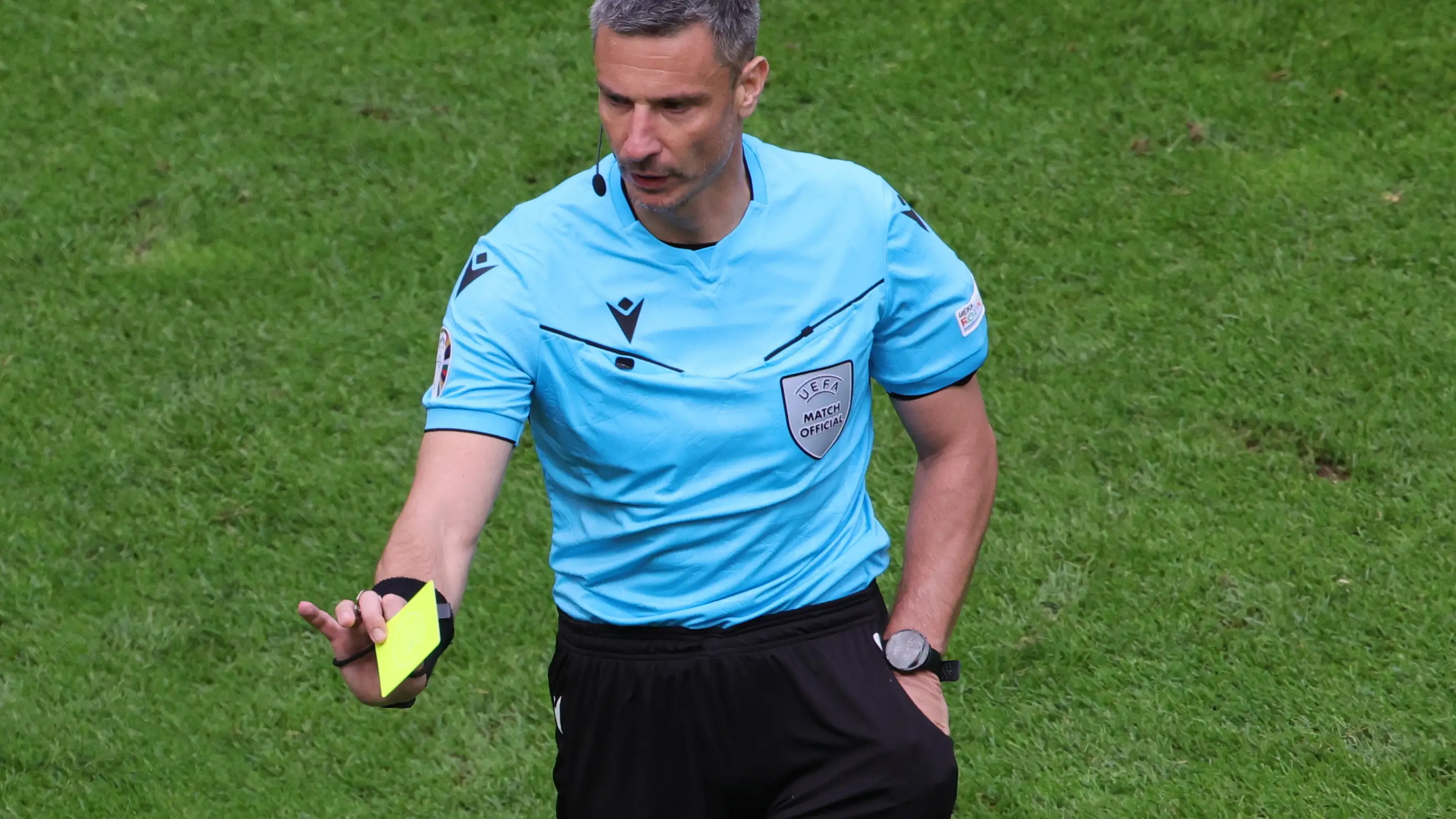 Slavko Vincic, en un partido de la UEFA Slavko Vincic, en un partido de la UEFA