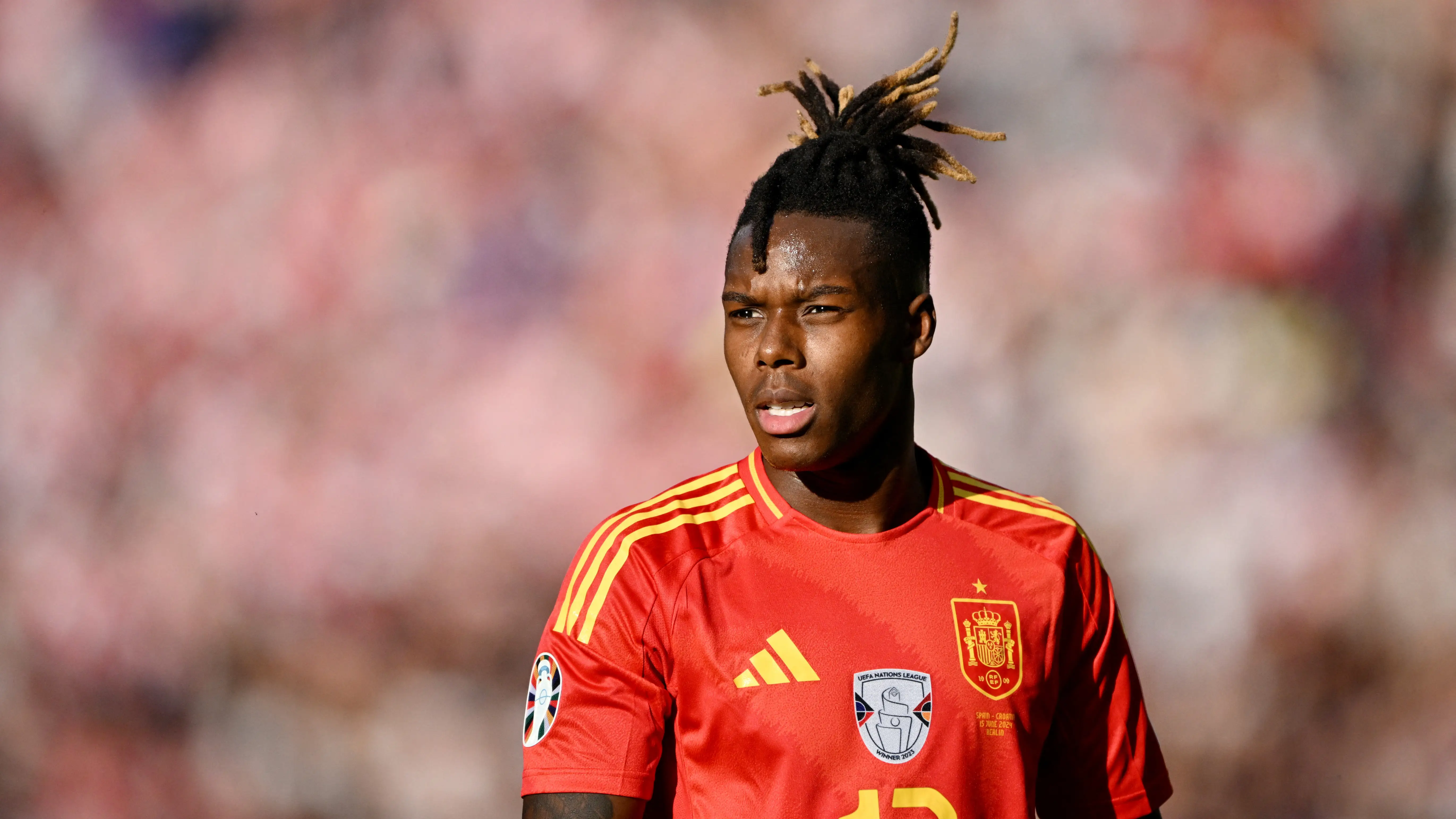 Nico Williams, en el partido ante Croacia en Berlín Nico Williams, en el partido ante Croacia en Berlín