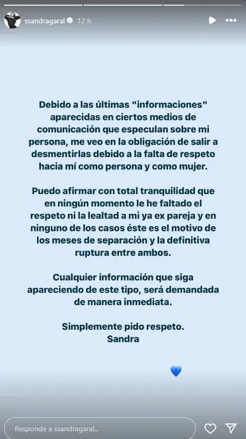 Sandra Garal habla por primera vez de su ruptura con Marco Asensio Sandra Garal habla por primera vez de su ruptura con Marco Asensio