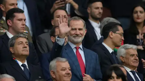 Felipe VI apoyando a la Selección Española en la Eurocopa Felipe VI apoyando a la Selección Española en la Eurocopa