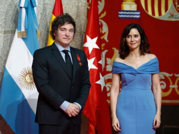 Ayuso recibe al presidente argentino, Javier Milei, en Madrid