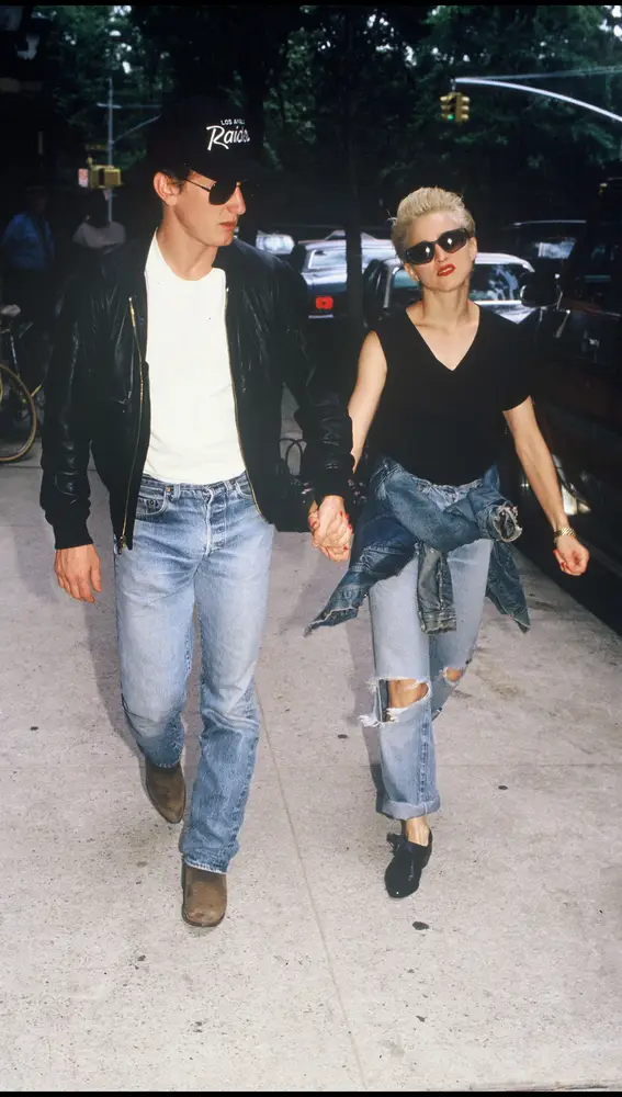 Sean Penn y Madonna durante su relación