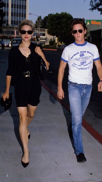 Madonna y Sean Penn durante su matrimonio