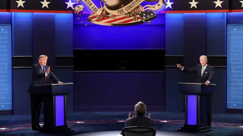 Debate electoral entre Joe Biden y Donald Trump