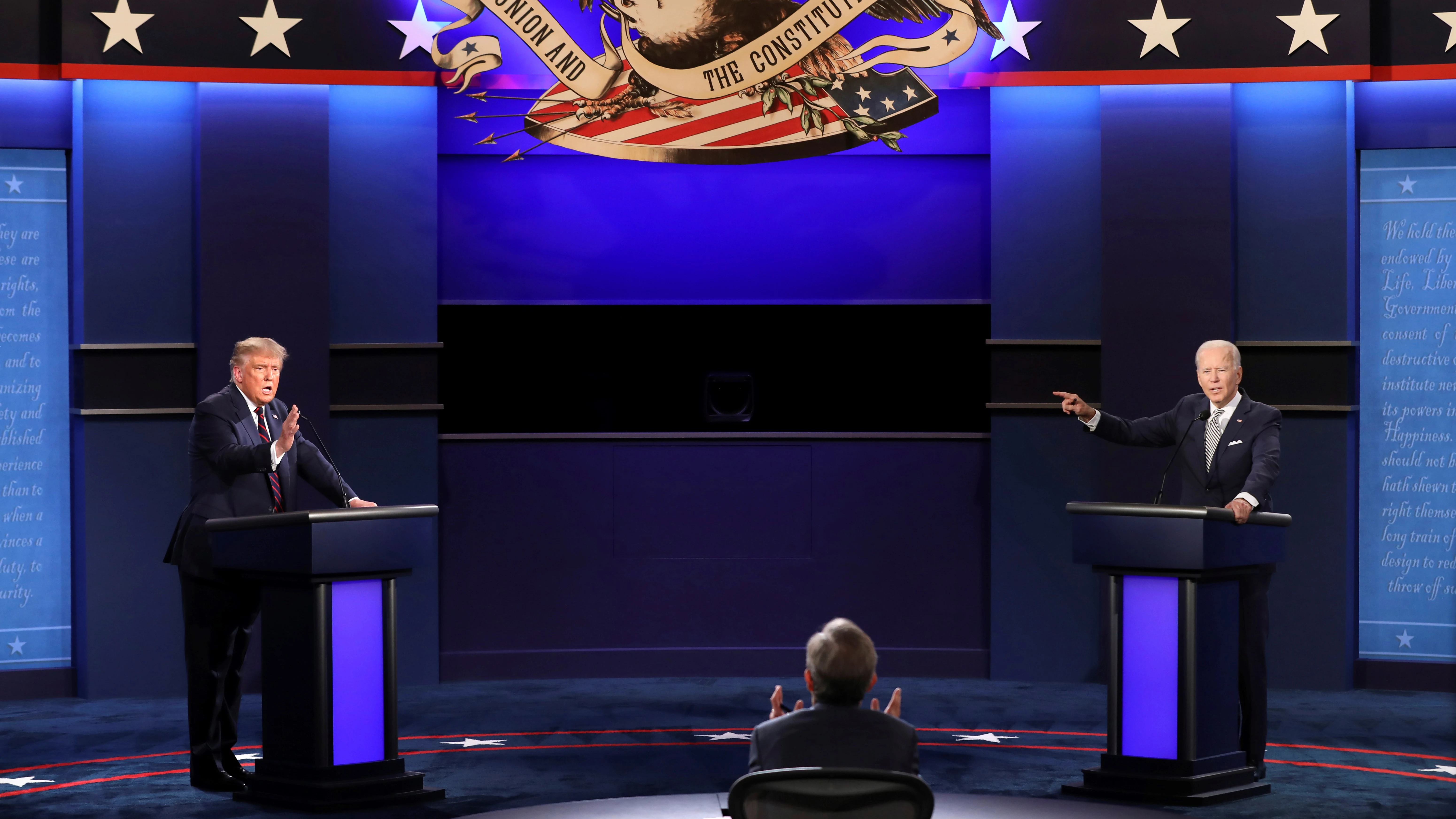 Debate electoral entre Joe Biden y Donald Trump Debate electoral entre Joe Biden y Donald Trump