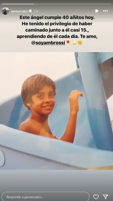 Storie de Javier Calvo felicitando a Javier Ambrossi Storie de Javier Calvo felicitando a Javier Ambrossi