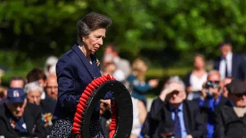 La princesa Ana durante la conmemoración del 80 aniversario del Desembarco de Normandía en Bayeux La princesa Ana durante la conmemoración del 80 aniversario del Desembarco de Normandía en Bayeux