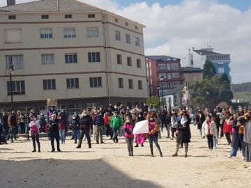 Manifestación convocada en San Cibrao,