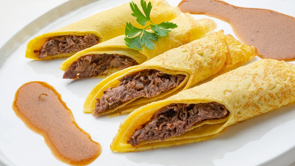 Crepes rabo de toro Crepes rabo de toro