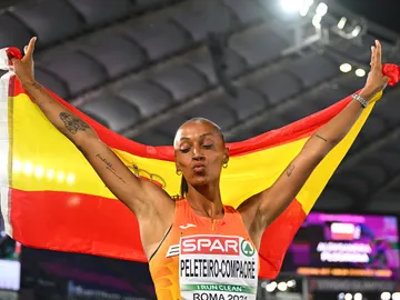 Ana Peleteiro en el Europeo de Roma Ana Peleteiro en el Europeo de Roma