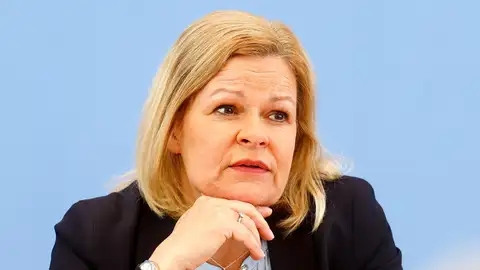 Ministra Federal del Interior y Comunidad de Alemania, Nancy Faeser Ministra Federal del Interior y Comunidad de Alemania, Nancy Faeser