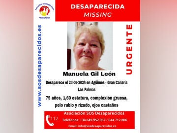 Manuela Gil, desaparecida en Gran Canaria
