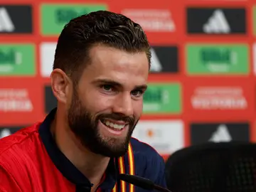 Nacho, en rueda de prensa en Alemania Nacho, en rueda de prensa en Alemania