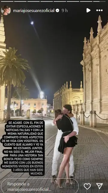 María José Suárez confirma su ruptura María José Suárez confirma su ruptura