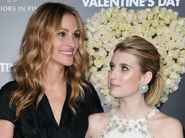 Julia Roberts con su sobrina, la actriz Emma Roberts Julia Roberts con su sobrina, la actriz Emma Roberts