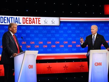 Debate electoral entre Trump y Biden