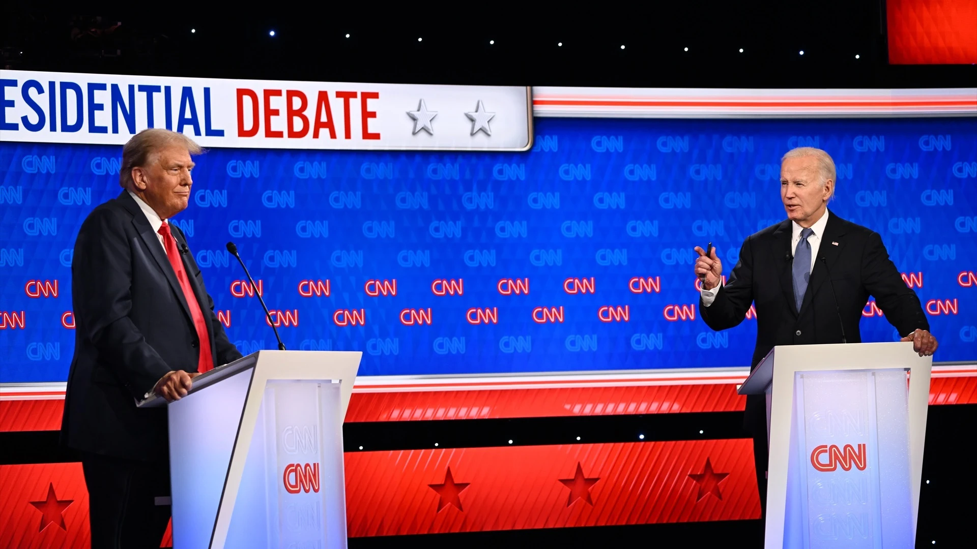 Debate electoral entre Trump y Biden