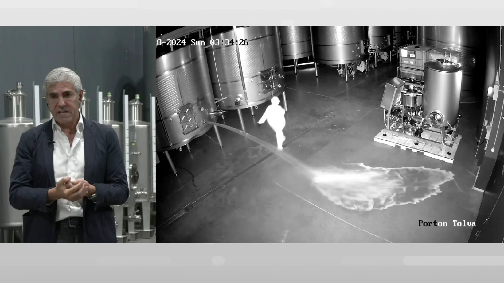 Robo en una bodega.