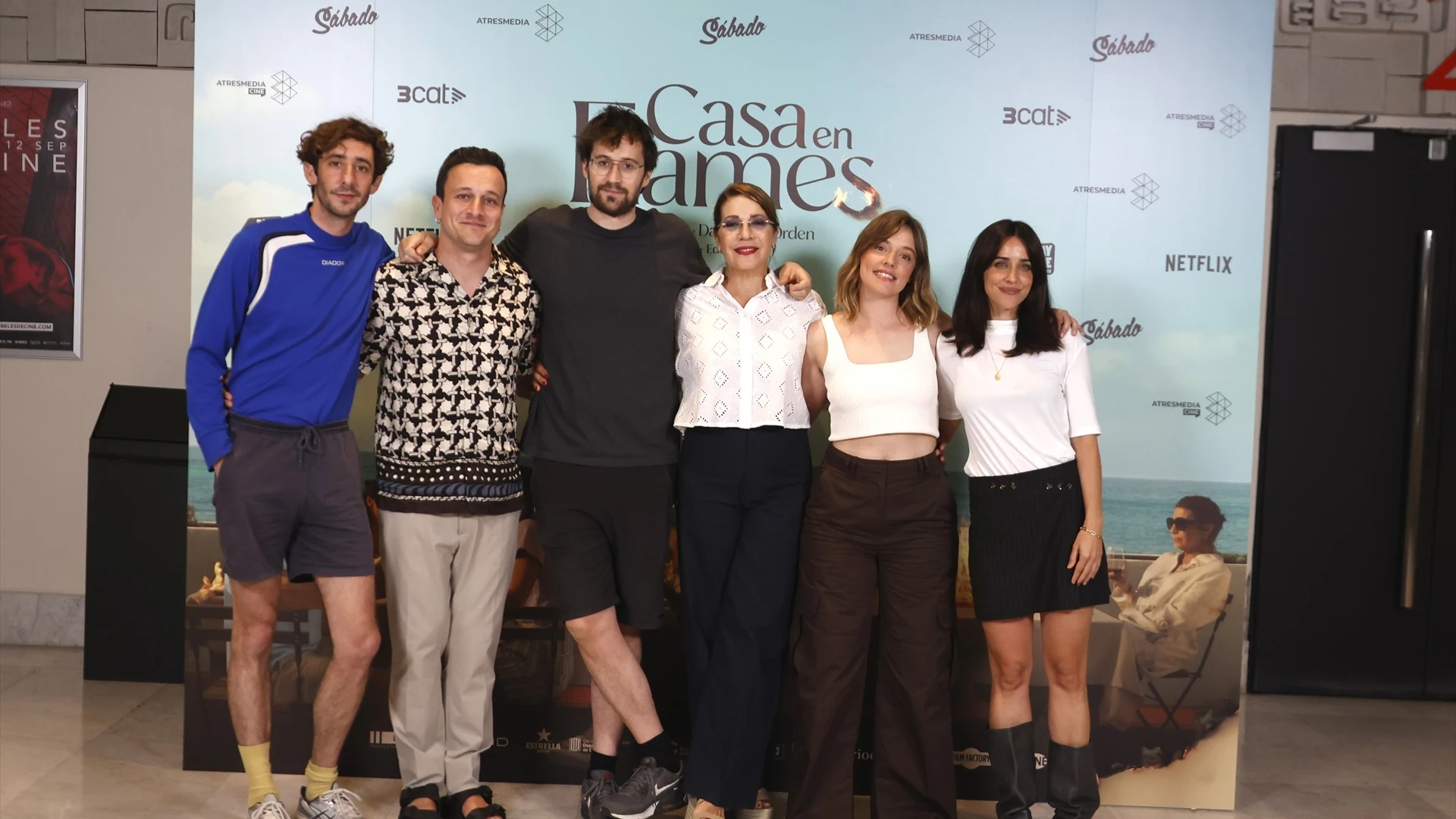 Photocall de la pel&iacute;cula 'Casa en llamas'