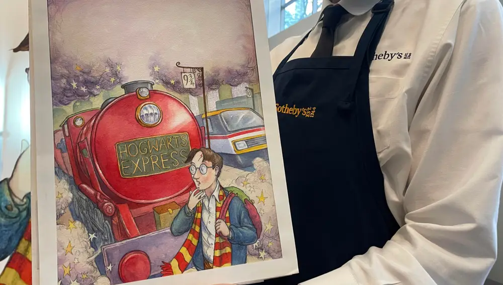 La primera portada original de Harry Potter en Sotheby's La primera portada original de Harry Potter en Sotheby's