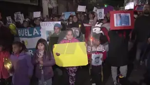 Protestas por la desaparición de Loan Peña