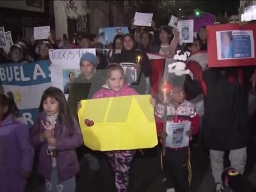 Protestas por la desaparición de Loan Peña