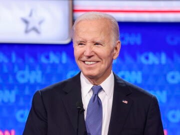 El presidente Joe Biden durante el debate presidencial en Atlanta