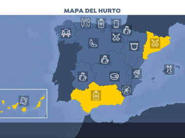 Mapa del hurto en España