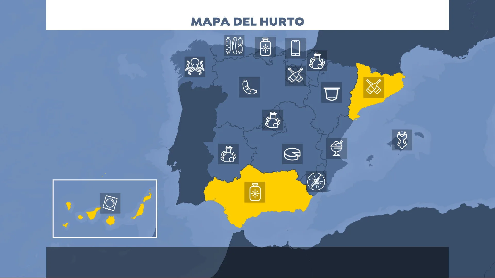 Mapa del hurto en España Mapa del hurto en España