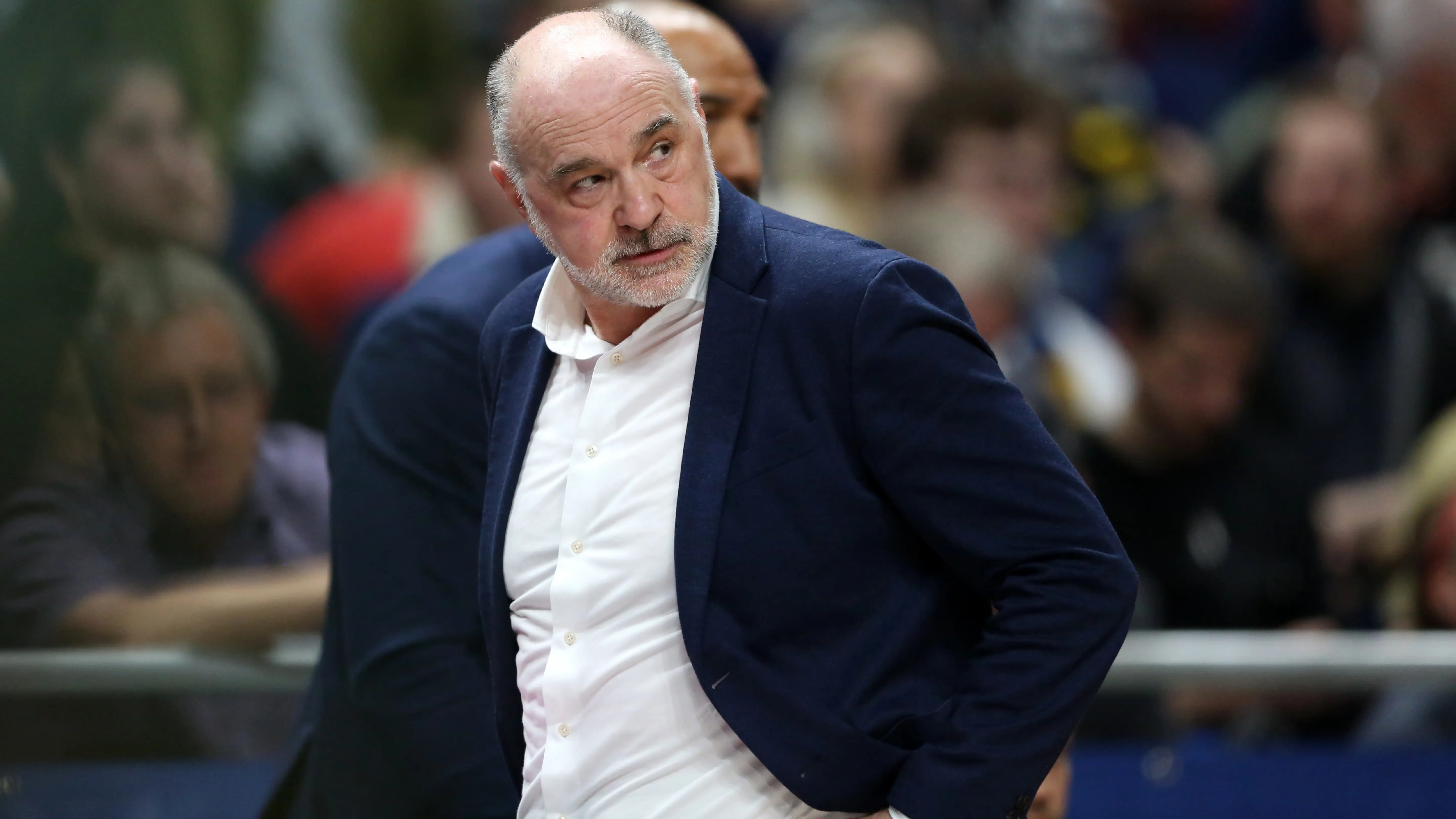 Pablo Laso, en un partido del Bayern M&uacute;nich el pasado 14 de junio en Berl&iacute;n