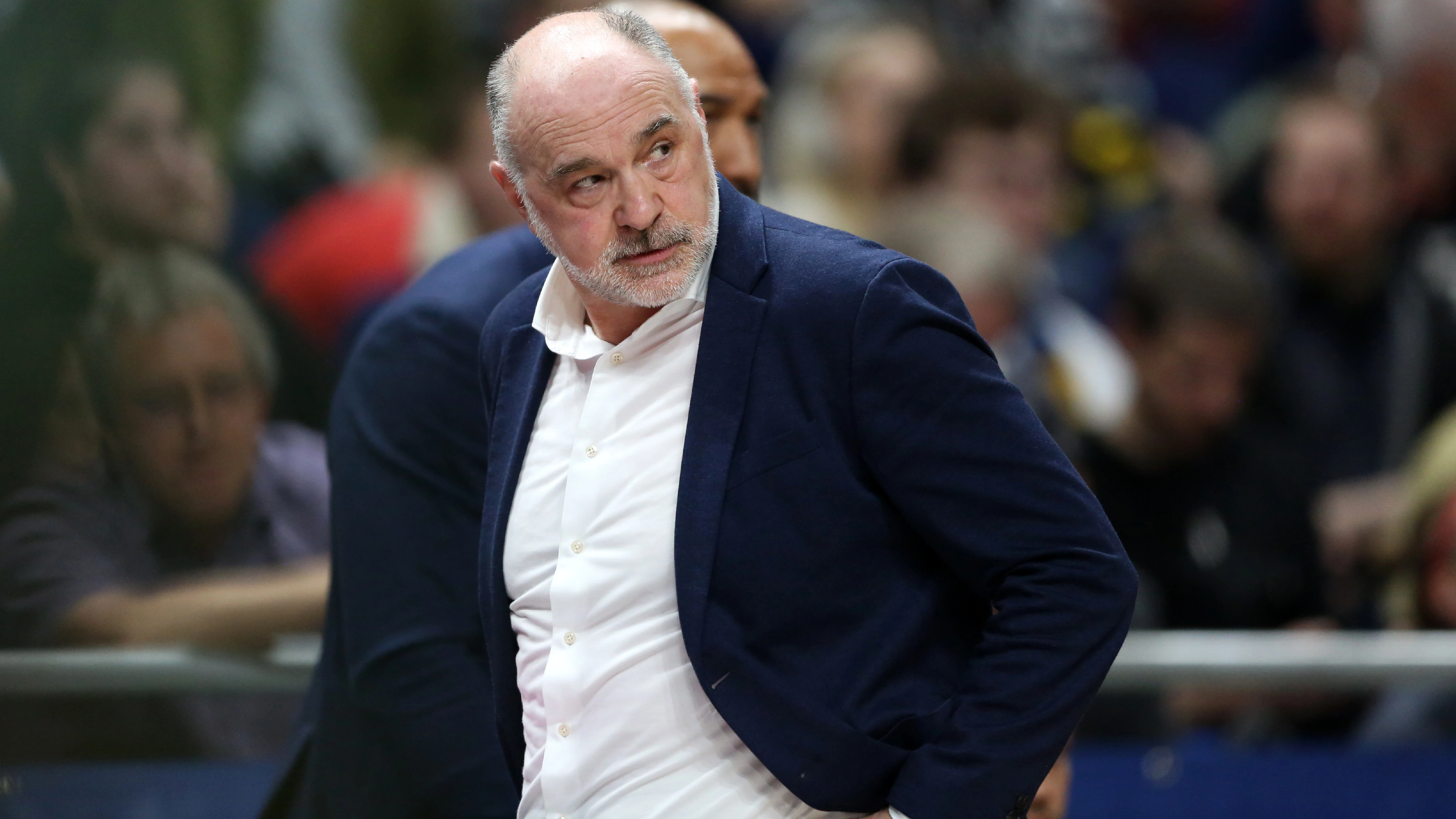 Pablo Laso, en un partido del Bayern M&uacute;nich el pasado 14 de junio en Berl&iacute;n