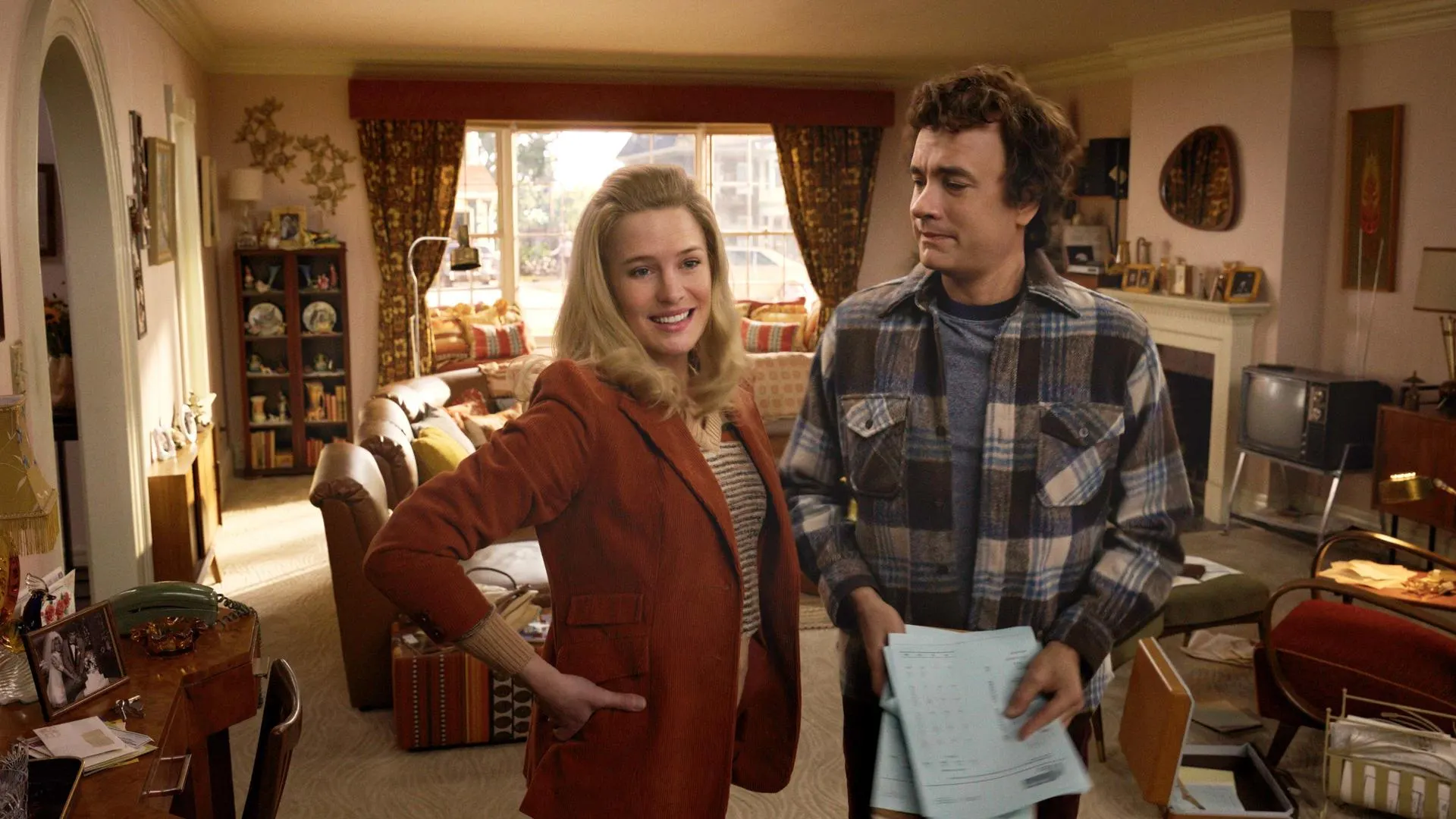 Tom Hanks y Robin Wright en Here Tom Hanks y Robin Wright en Here