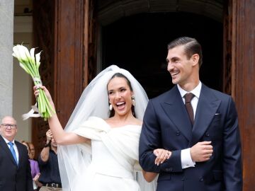 Ana Moya y Diego Conde en su boda