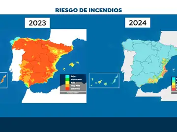 Riesgo de incendio en España Riesgo de incendio en España