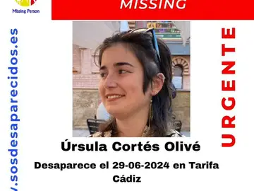 Imagen SOS desaparecida Úrsula Cortés Imagen SOS desaparecida Úrsula Cortés
