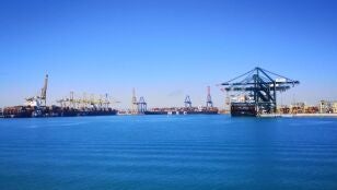 Vista del puerto de Val&egrave;ncia