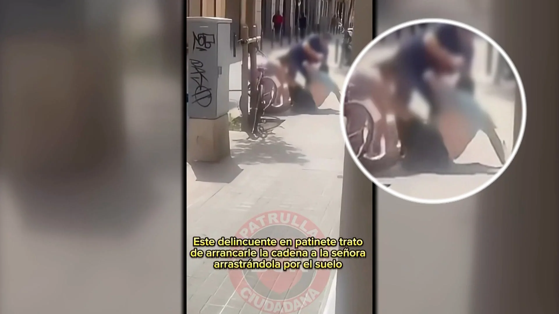 Varias personas reducen al hombre que intent&oacute; robarle a una anciana una cadena de oro