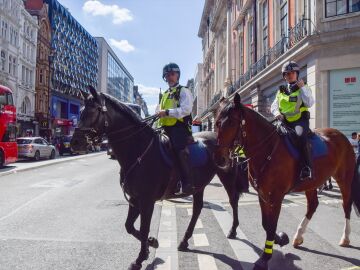 Policías de Londres a caballo