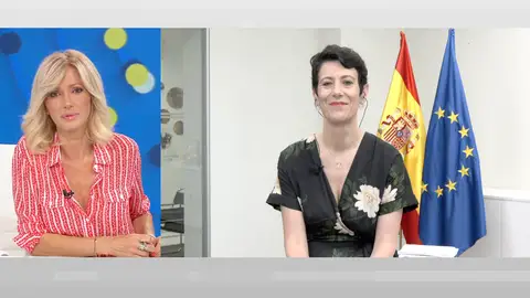 La ministra Elma Saiz en Espejo Público. La ministra Elma Saiz en Espejo Público.