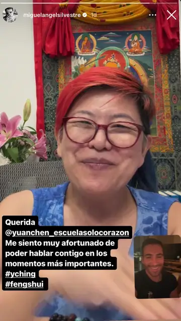 Miguel Ángel Silvestre conectado con Yuan Chen Miguel Ángel Silvestre conectado con Yuan Chen