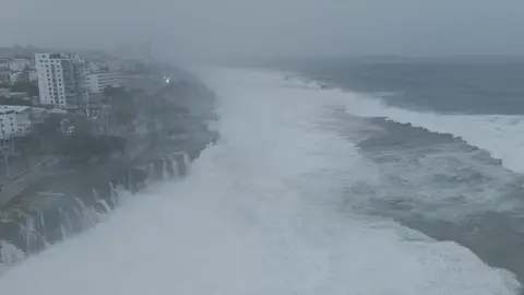 El huracán Beryl pasa por República Dominicana