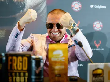 Conor McGregor presentando un combate en Marbella Conor McGregor presentando un combate en Marbella