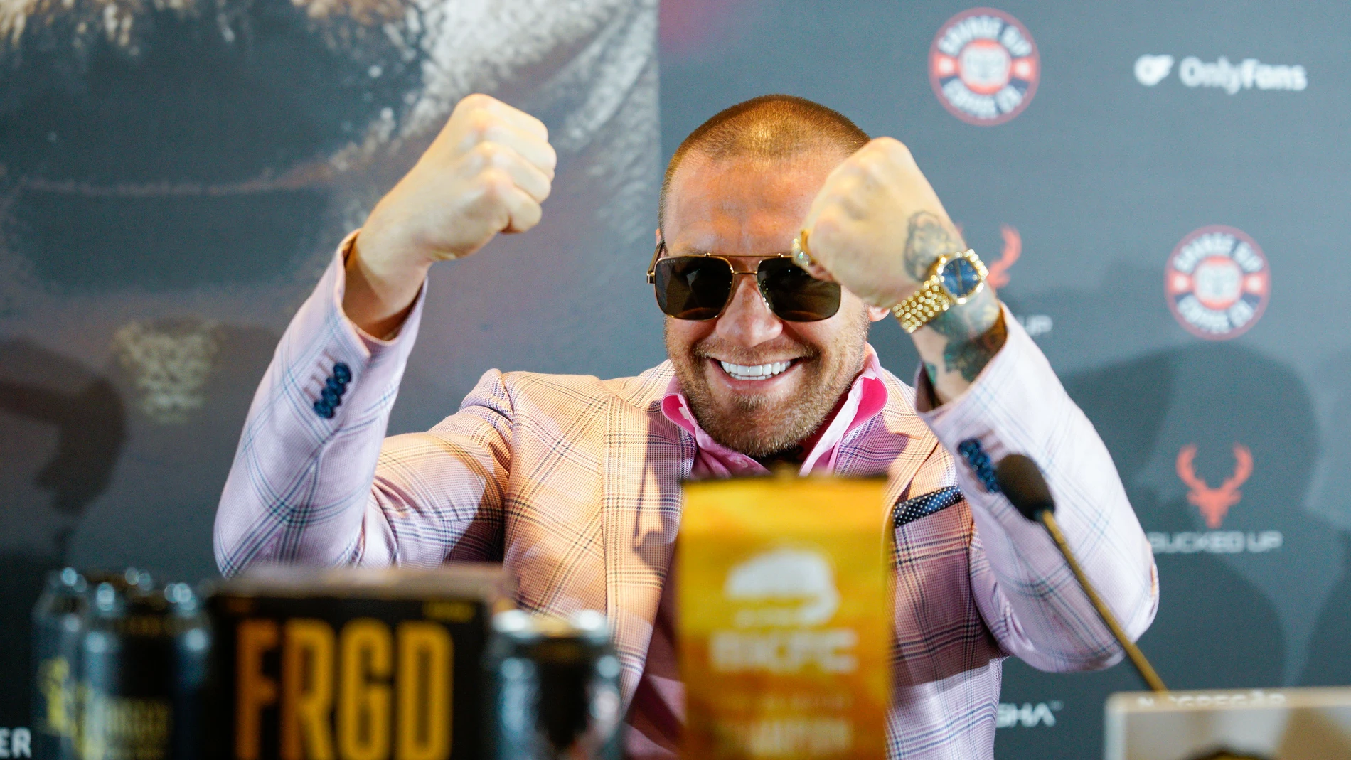 Conor McGregor presentando un combate en Marbella Conor McGregor presentando un combate en Marbella