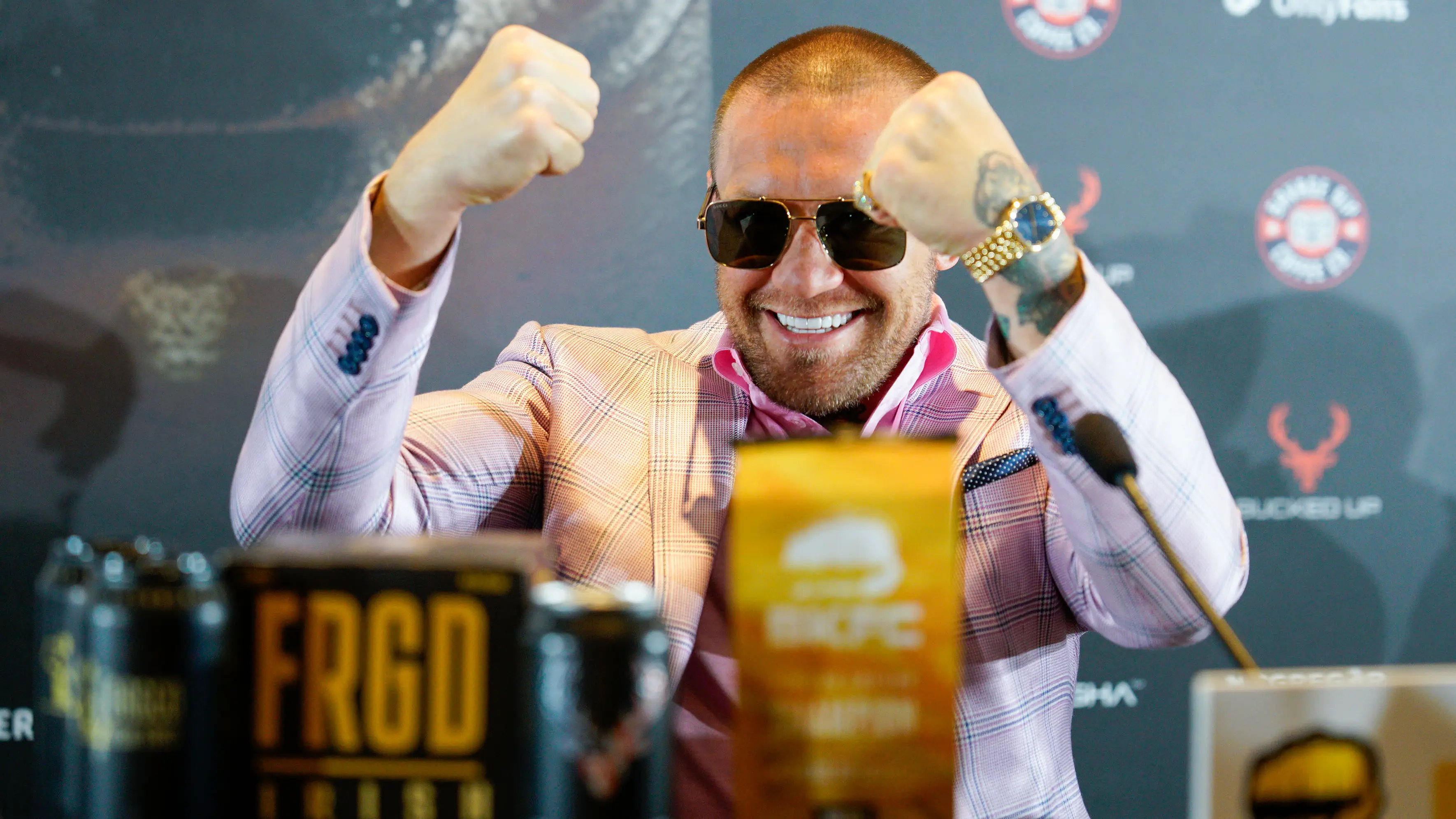 Conor McGregor presentando un combate en Marbella Conor McGregor presentando un combate en Marbella
