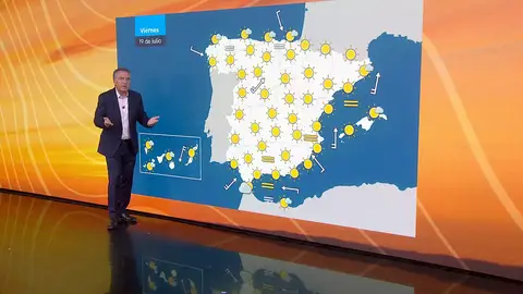 Roberto Brasero y la previsión del viernes Roberto Brasero y la previsión del viernes